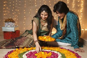 Rangoli motivi prave se kao dobrodoslica boginji Lakshmi